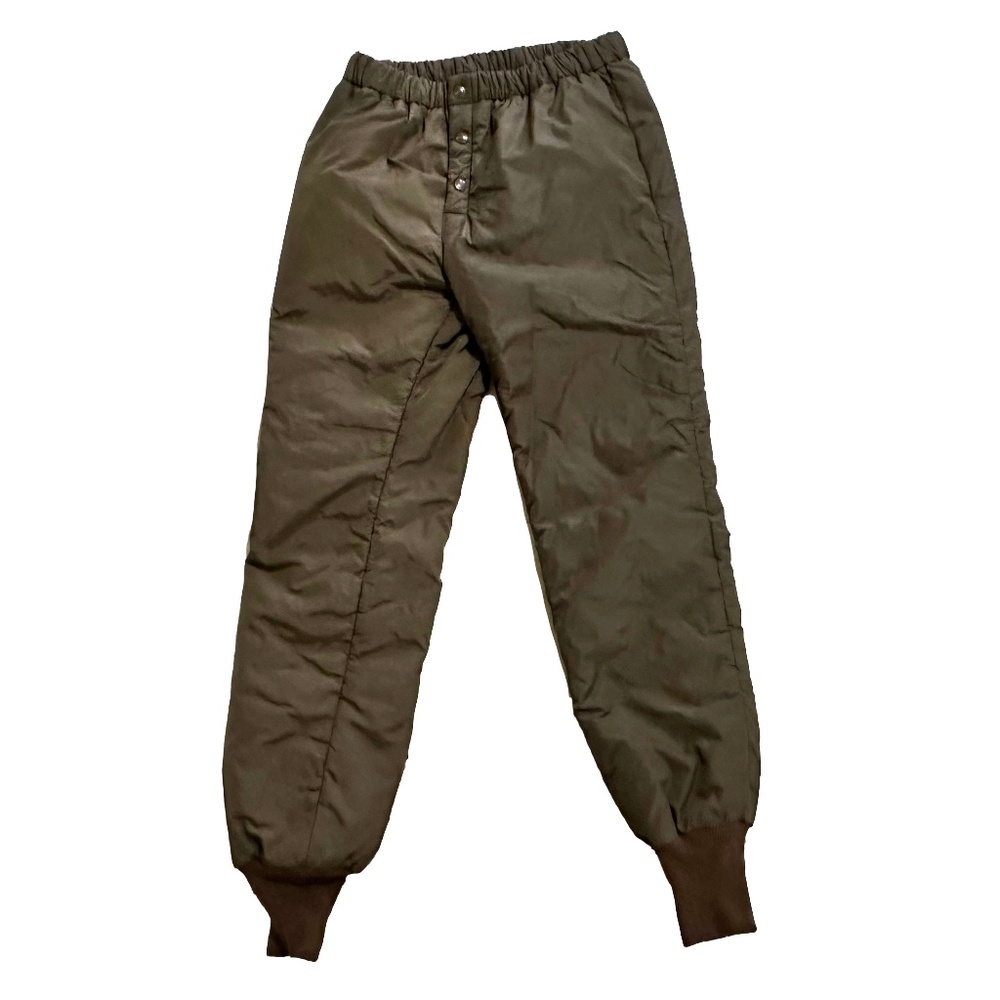 Vintage 10X USA Made Quilted Insulated Hunting / Ski Pants - Olive Green